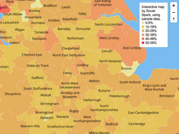 Interactive maps and infographics